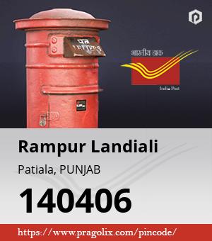 Rampur Landiali Post office