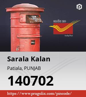 Sarala Kalan Post office