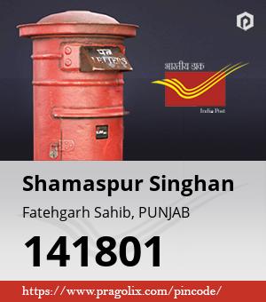 Shamaspur Singhan Post office