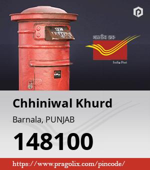 Chhiniwal Khurd Post office