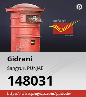 Gidrani Post office