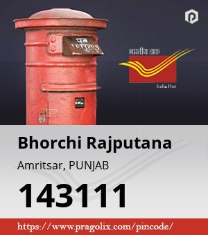 Bhorchi Rajputana Post office