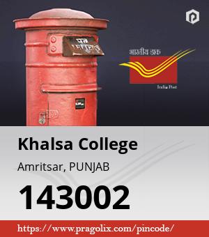 Khalsa College Post office