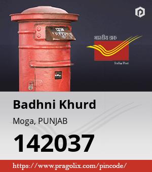 Badhni Khurd Post office