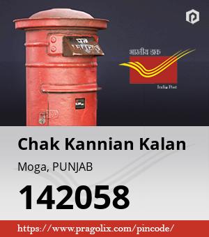 Chak Kannian Kalan Post office