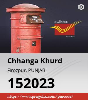 Chhanga Khurd Post office