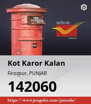 Kot Karor Kalan Post office