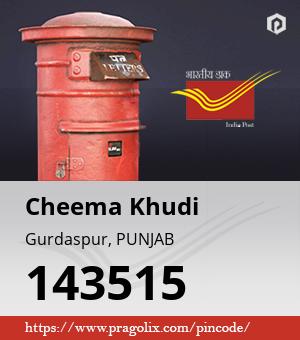 Cheema Khudi Post office