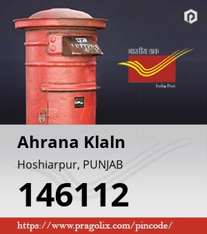 Ahrana Klaln Post office