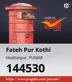 Fateh Pur Kothi Post office