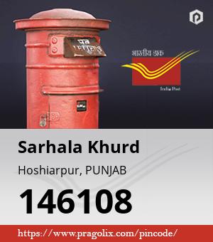 Sarhala Khurd Post office