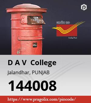 D A V  College Post office