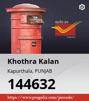 Khothra Kalan Post office