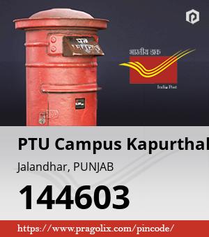 PTU Campus Kapurthala Post office