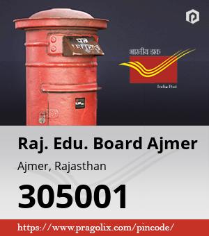 Raj. Edu. Board Ajmer Post office