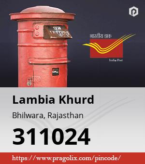 Lambia Khurd Post office