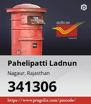 Pahelipatti Ladnun Post office