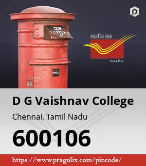 D G Vaishnav College Post office