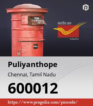 Puliyanthope Post office