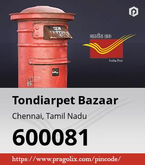 Tondiarpet Bazaar Post office