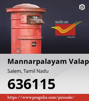 Mannarpalayam Valapady Post office