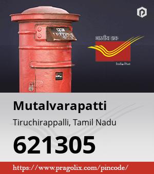 Mutalvarapatti Post office