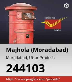 Majhola (Moradabad) Post office