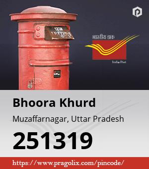 Bhoora Khurd Post office