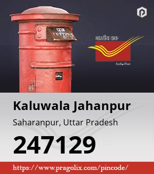 Kaluwala Jahanpur Post office