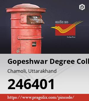 Gopeshwar Degree College Post office