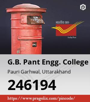 G.B. Pant Engg. College Post office