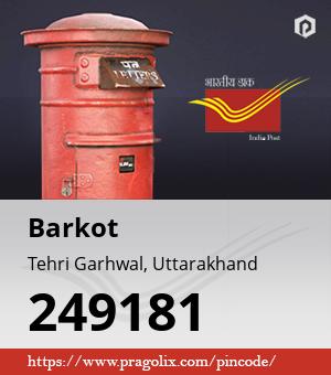 Barkot Post office