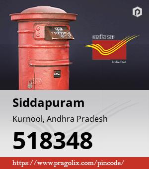 Siddapuram Post office