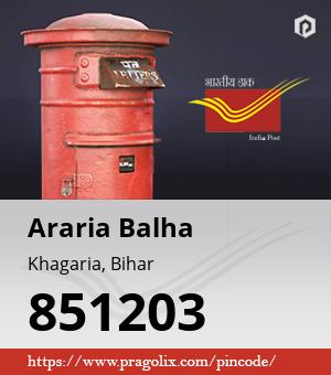 Araria Balha Post office