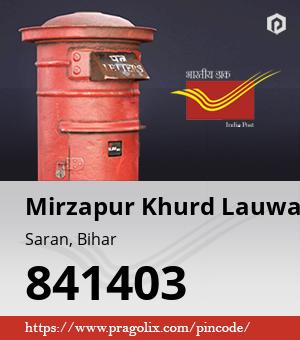 Mirzapur Khurd Lauwa Post office