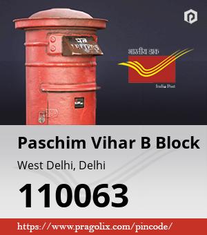 Paschim Vihar B Block Post office