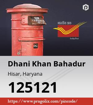 Dhani Khan Bahadur Post office