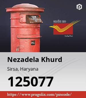 Nezadela Khurd Post office