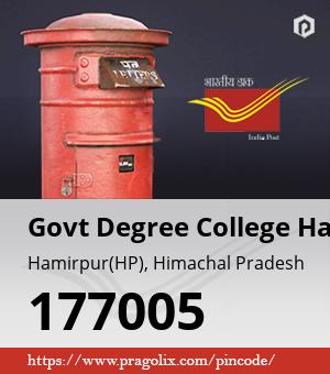 Govt Degree College Hamirpur Post office