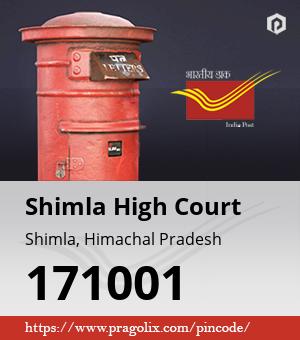 Shimla High Court Post office