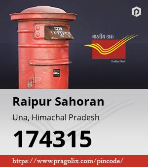 Raipur Sahoran Post office