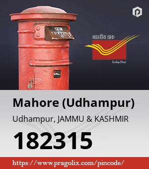 Mahore (Udhampur) Post office