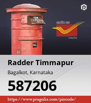 Radder Timmapur Post office