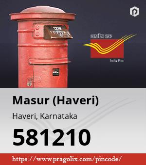 Masur (Haveri) Post office