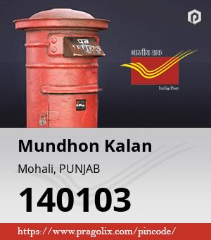 Mundhon Kalan Post office