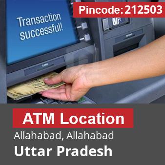 Pincode 212503 ATM Allahabad, Allahabad, Uttar Pradesh