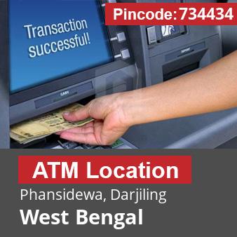 Pincode 734434 ATM Phansidewa, Darjiling, West Bengal