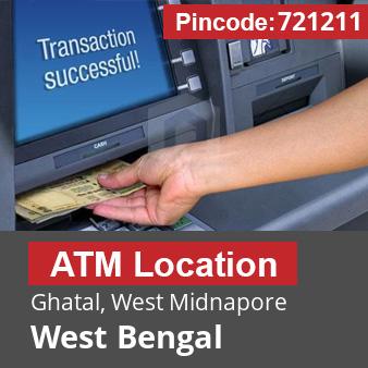 Pincode 721211 ATM Ghatal, West Midnapore, West Bengal