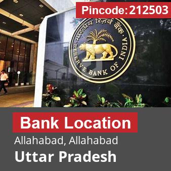 Pincode 212503 Bank Allahabad, Allahabad, Uttar Pradesh