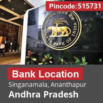 Pincode 515731 Bank Singanamala, Ananthapur, Andhra Pradesh